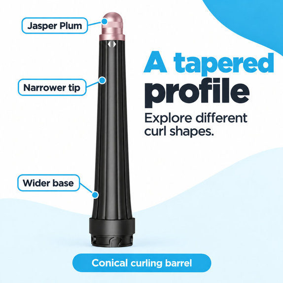 Embout conique pour boucles pour Dyson Airwrap HS05, Jasper Plum