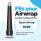 Embout conique pour boucles pour Dyson Airwrap HS05, Jasper Plum