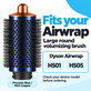Brosse ronde grande volumisante pour Dyson Airwrap HS01, HS05, Prussian Blue / Rich Copper