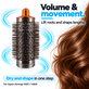 Brosse ronde moyenne volumisante pour Dyson Airwrap HS01, HS05, Nickel / Copper