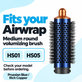 Brosse ronde moyenne volumisante pour Dyson Airwrap HS01, HS05, Prussian Blue / Rich Copper