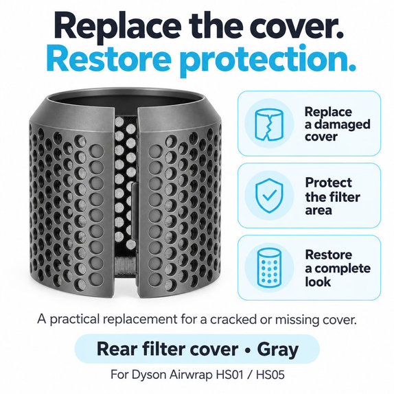 Cache de filtre arrière pour Dyson Airwrap HS01, HS05