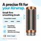 Petite brosse lissante ferme pour Dyson Airwrap HS01, HS05, HS08, Nickel / Copper