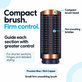 Petite brosse lissante ferme pour Dyson Airwrap HS01, HS05, HS08, Prussian Blue / Rich Copper