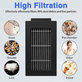 Filtre HEPA, 2 pièces pour Ecovacs Deebot T50 Omni, T50 Pro Omni, T50 Max, T50 Max Pro Omni