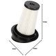 Filtre à poussière, 2 pièces pour Rowenta RH6545