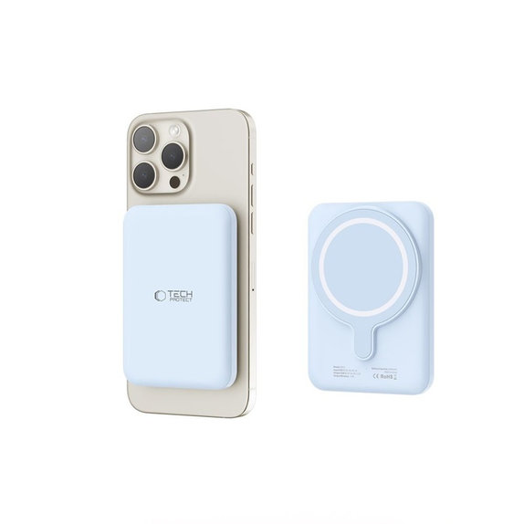 Batterie externe PB10 Lifemag MagSafe 5000mAh, bleue, Tech-Protect