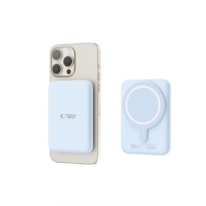 Batterie externe PB10 Lifemag MagSafe 5000mAh, bleue, Tech-Protect