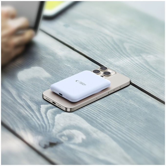 Batterie externe PB10 Lifemag MagSafe 5000mAh, bleue, Tech-Protect