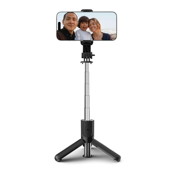 Perche selfie avec trépied L02S, noire, Tech-Protect