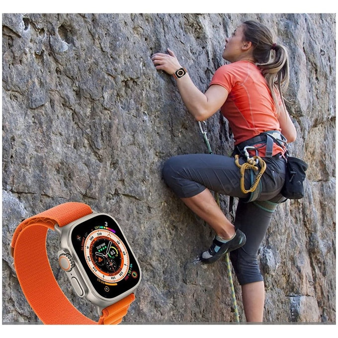 Bracelet Nylon Pro pour Apple Watch 8 / 9 / 10 / 11 / SE / Ultra (44 / 45 / 46 / 49 mm), Military Green, Tech-Protect