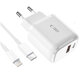 Chargeur secteur C20W 2-PORT PD 20W / QC3.0 + Lightning Cable, blanche, Tech-Protect