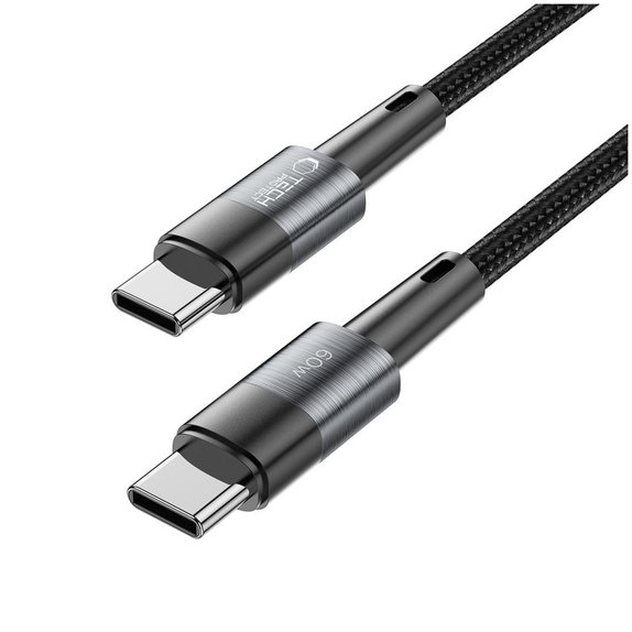 Câble Ultraboost USB-C Cable PD 60W / 3A 25CM, grise, Tech-Protect