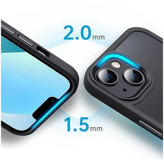 Coque MagMat MagSafe pour iPhone 7 / 8 / SE 2020 / 2022, Matte Black, Tech-Protect