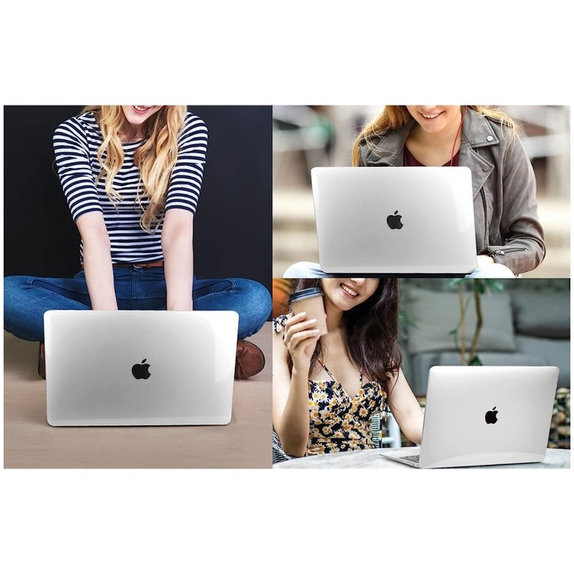 Coque Smartshell pour MacBook Air 15 M2-M5 2023-2026, Crystal Clear, Tech-Protect