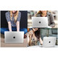 Coque Smartshell pour MacBook Air 15 M2-M5 2023-2026, Crystal Clear, Tech-Protect