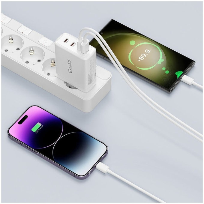 Chargeur secteur NC100W-GAN 4-PORT PD 100W / QC3.0, noire, Tech-Protect