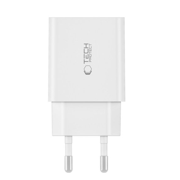 Chargeur secteur C35W 2-PORT PD 35W, blanche, Tech-Protect