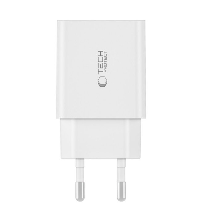 Chargeur secteur C35W 2-PORT PD 35W, blanche, Tech-Protect