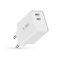 Chargeur secteur C35W 2-PORT PD 35W, blanche, Tech-Protect