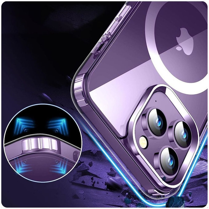 Coque FlexAir Hybrid MagSafe pour Samsung S24, transparente, Tech-Protect