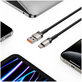 Câble Ultraboost Evo USB-C Cable 100W/5A 200cm, Titanium, Tech-Protect