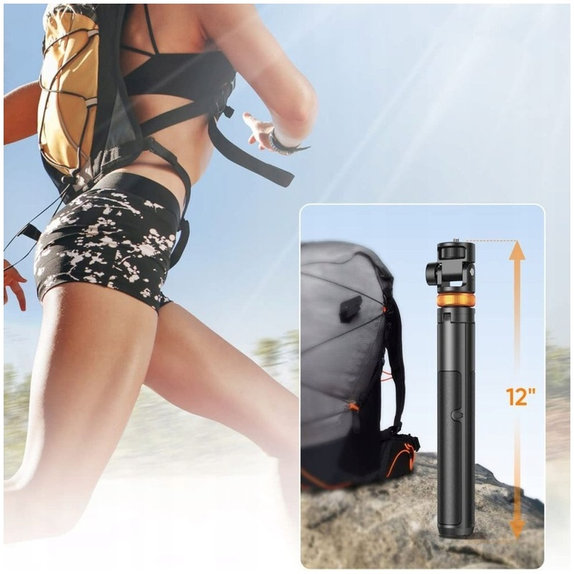 Perche selfie avec trépied L03S, blanche, Tech-Protect