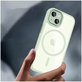 Coque MagMat MagSafe pour iPhone 15, verte/transparente, Tech-Protect