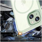 Coque MagMat MagSafe pour iPhone 15, verte/transparente, Tech-Protect