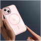 Coque MagMat MagSafe pour iPhone 15, rose/transparente, Tech-Protect