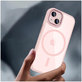 Coque MagMat MagSafe pour iPhone 15, rose/transparente, Tech-Protect