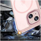 Coque MagMat MagSafe pour iPhone 15, rose/transparente, Tech-Protect