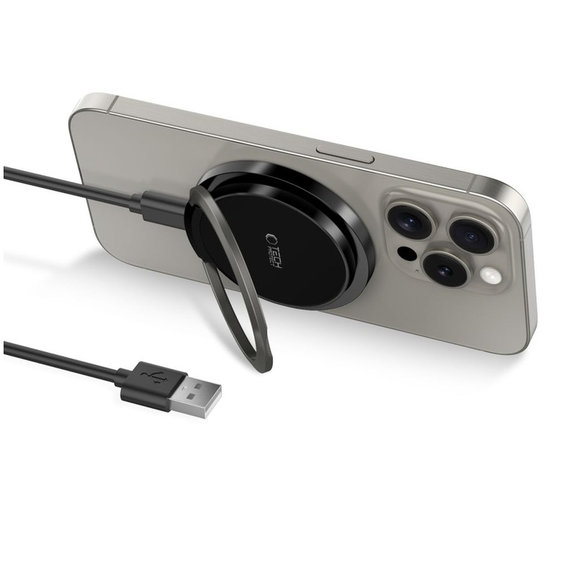 Chargeur sans fil QI15W-A33 Magnetic MagSafe, noire, Tech-Protect