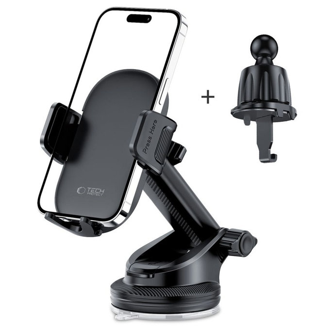 Support voiture V7 Universal Dashboard & Vent, noire, Tech-Protect