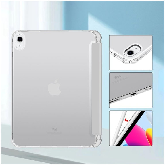 Coque Sc Pen Hybrid pour iPad 10.9" 10 / 2022 / 11" 11 / 2025, grise, Tech-Protect