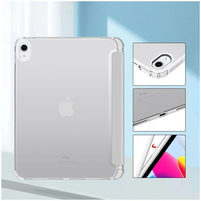 Coque Sc Pen Hybrid pour iPad 10.9" 10 / 2022 / 11" 11 / 2025, grise, Tech-Protect