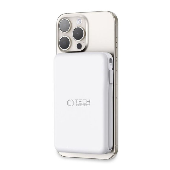 Batterie externe PB31 Lifemag MagSafe 10000mAh, blanche, Tech-Protect