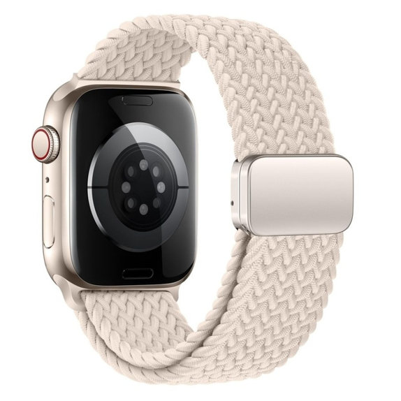 Bracelet Nylonmag pour Apple Watch 8 / 9 / 10 / 11 / SE (40 / 41 / 42 mm), Natural Titanium, Tech-Protect