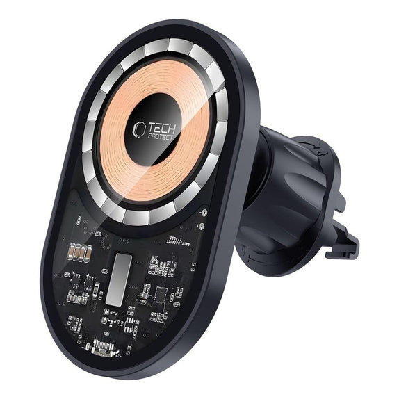 Support voiture MM15W-V6 Magnetic MagSafe Dashboard & Vent 15W, Black/Interior, Tech-Protect