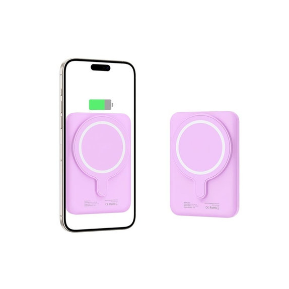 Batterie externe PB10 Lifemag MagSafe 5000mAh, Lilac, Tech-Protect