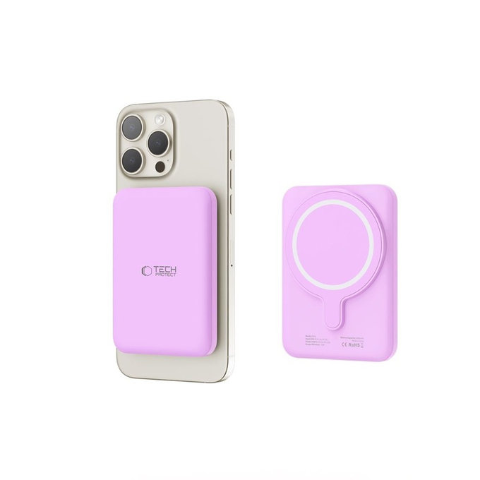 Batterie externe PB10 Lifemag MagSafe 5000mAh, Lilac, Tech-Protect