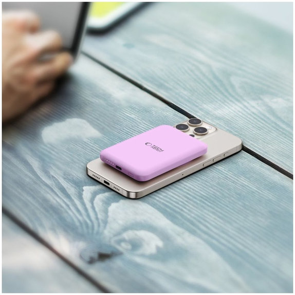 Batterie externe PB10 Lifemag MagSafe 5000mAh, Lilac, Tech-Protect