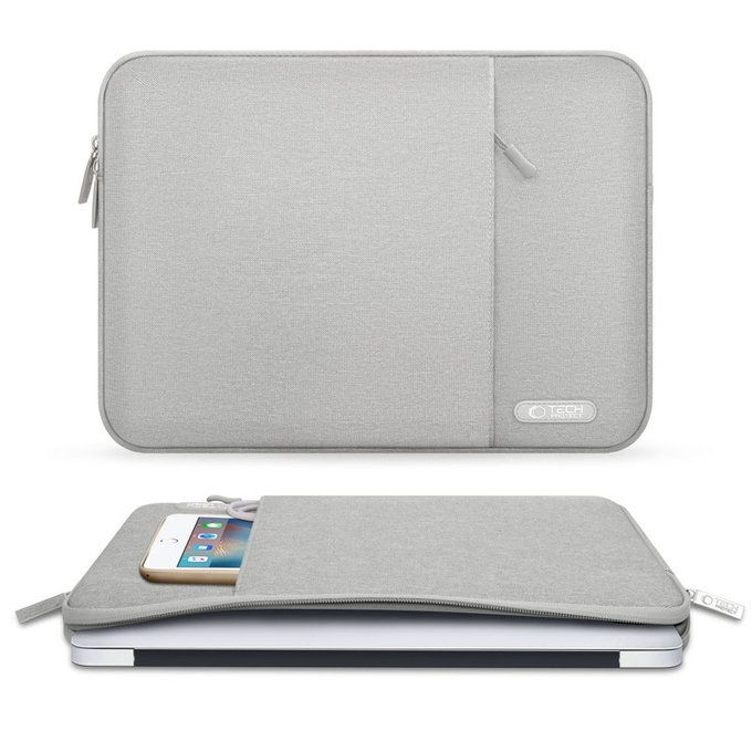 Housse pour ordinateur portable Sleevy 13-14, Crayon Grey, Tech-Protect