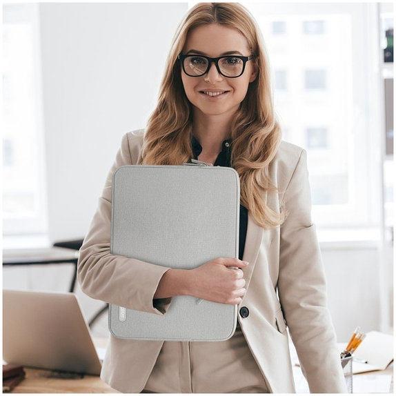 Housse pour ordinateur portable Sleevy 13-14, Crayon Grey, Tech-Protect