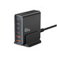 Chargeur secteur DC80W-GAN 6-PORT PD 80W / QC3.0, noire, Tech-Protect