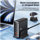 Chargeur secteur DC80W-GAN 6-PORT PD 80W / QC3.0, noire, Tech-Protect