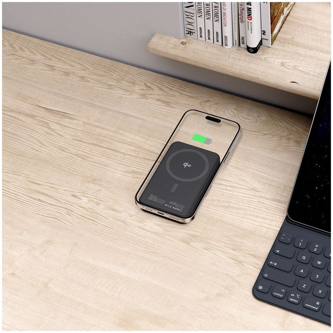 Batterie externe PB24 Lifemag Qi2 MagSafe 10000mAh, noire, Tech-Protect