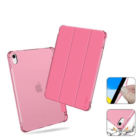 Coque Sc Pen Hybrid pour iPad 10.9" 10 / 2022 / 11" 11 / 2025, Crystal Magenta, Tech-Protect