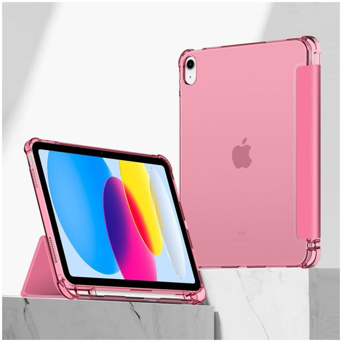 Coque Sc Pen Hybrid pour iPad 10.9" 10 / 2022 / 11" 11 / 2025, Crystal Magenta, Tech-Protect