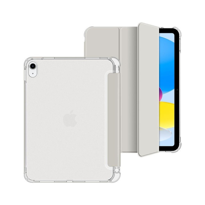 Coque Sc Pen Hybrid pour iPad 10.9" 10 / 2022 / 11" 11 / 2025, Crystal Silver, Tech-Protect